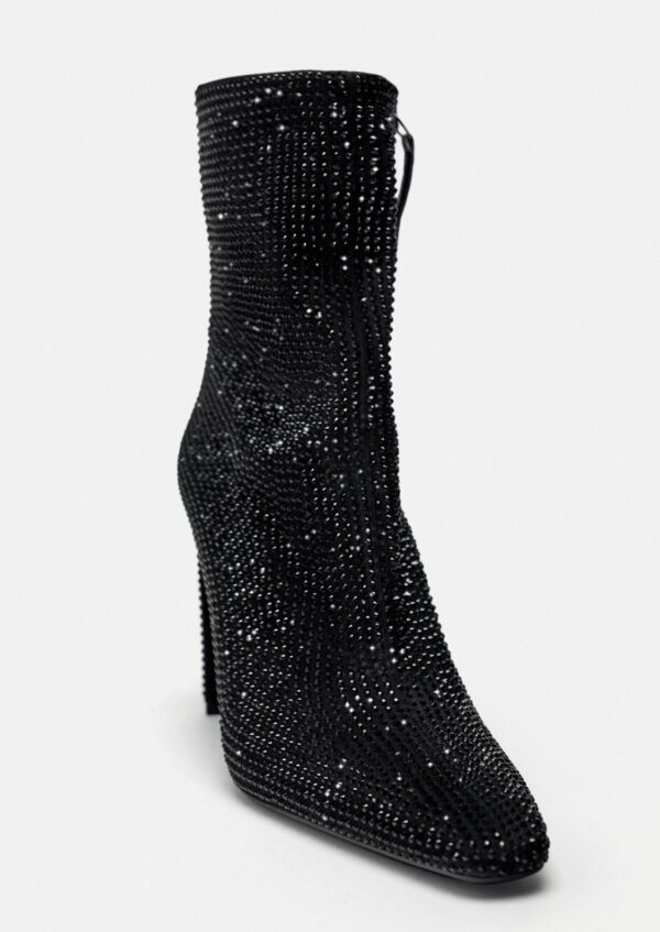 ZARA HIGH-HEEL ANKLE BOOTS WITH RHINESTONES - Image 4