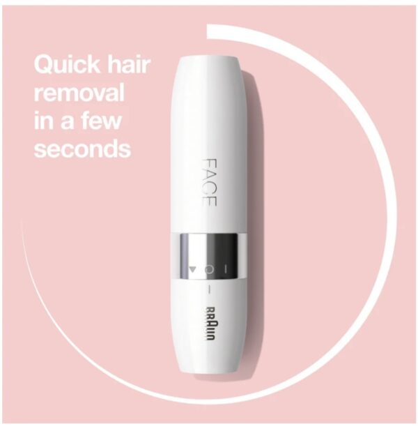 BRAUN Face Mini hair remover FS1000 with Smartlight, white - Image 4