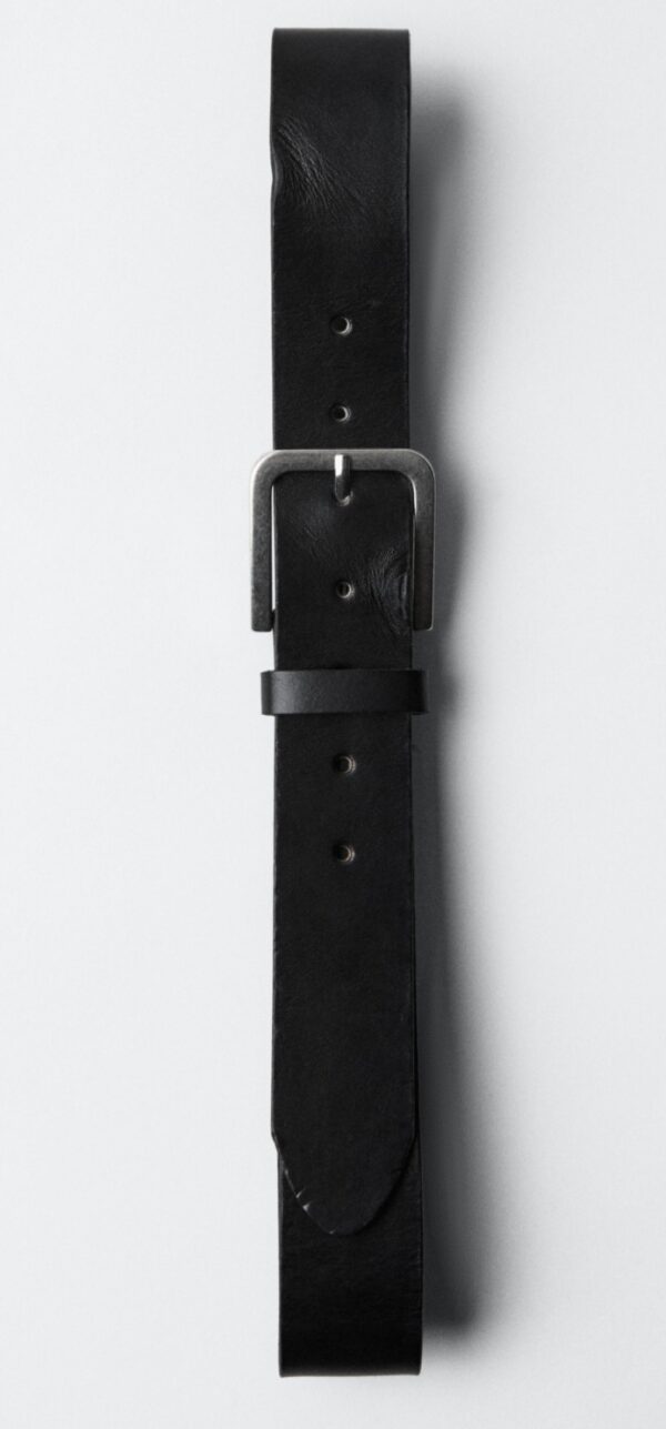 ZARA DISTRESSED EFFECT LEATHER BELT - Image 5
