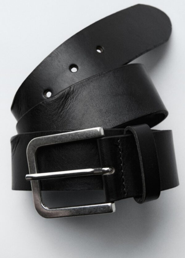 ZARA DISTRESSED EFFECT LEATHER BELT - Image 6
