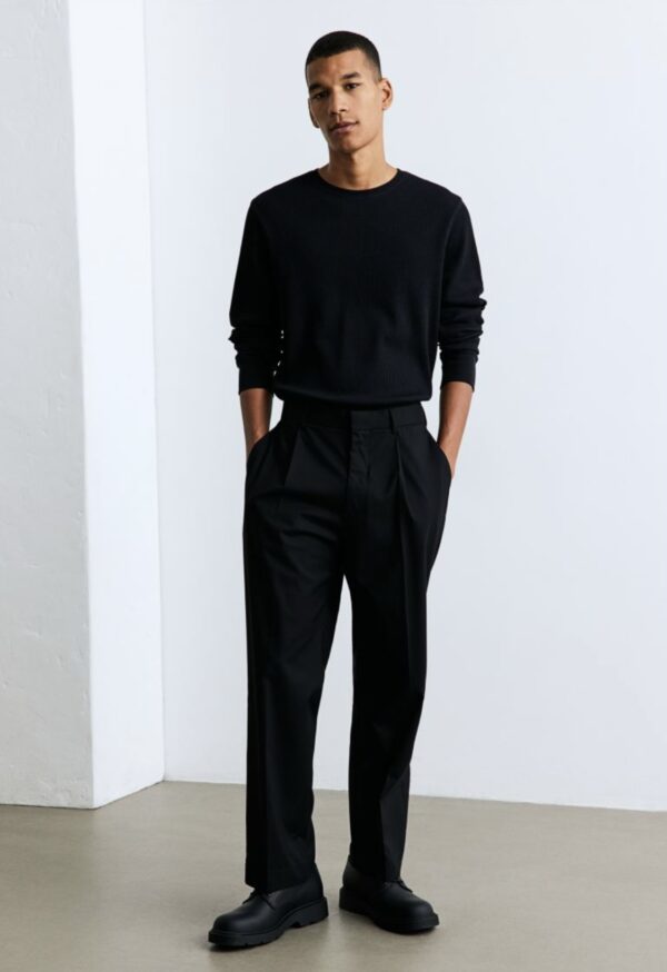 H&M Slim Fit Petek Dokulu Jarse Üst - Image 3