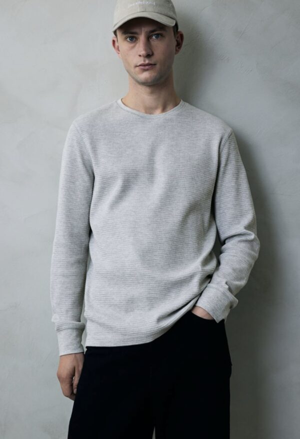 H&M Slim Fit Petek Dokulu Jarse Üst - Image 13
