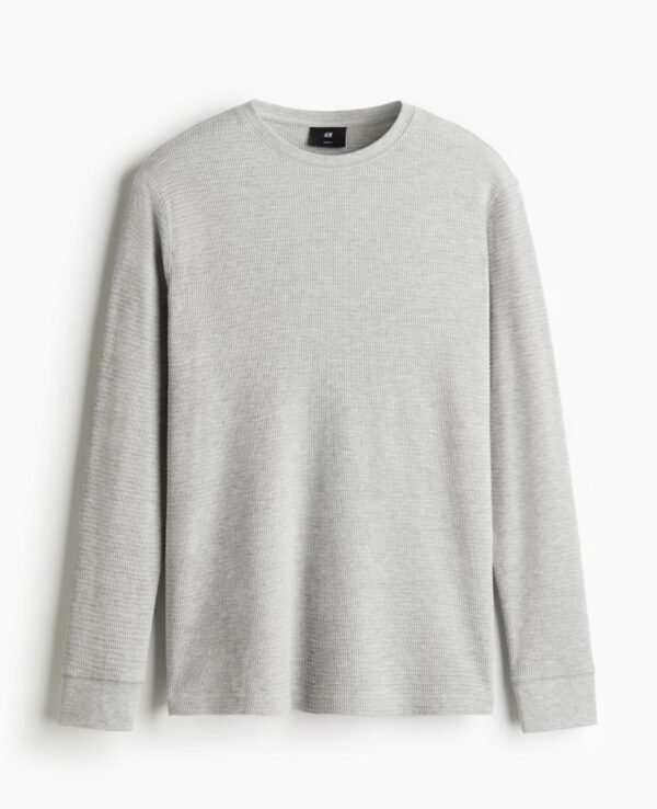 H&M Slim Fit Petek Dokulu Jarse Üst