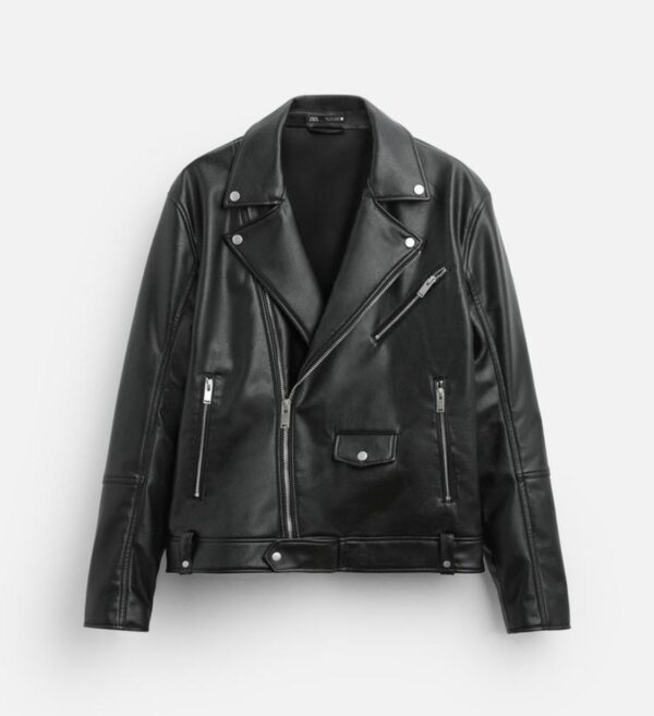 ZARA FAUX LEATHER BIKER JACKET
