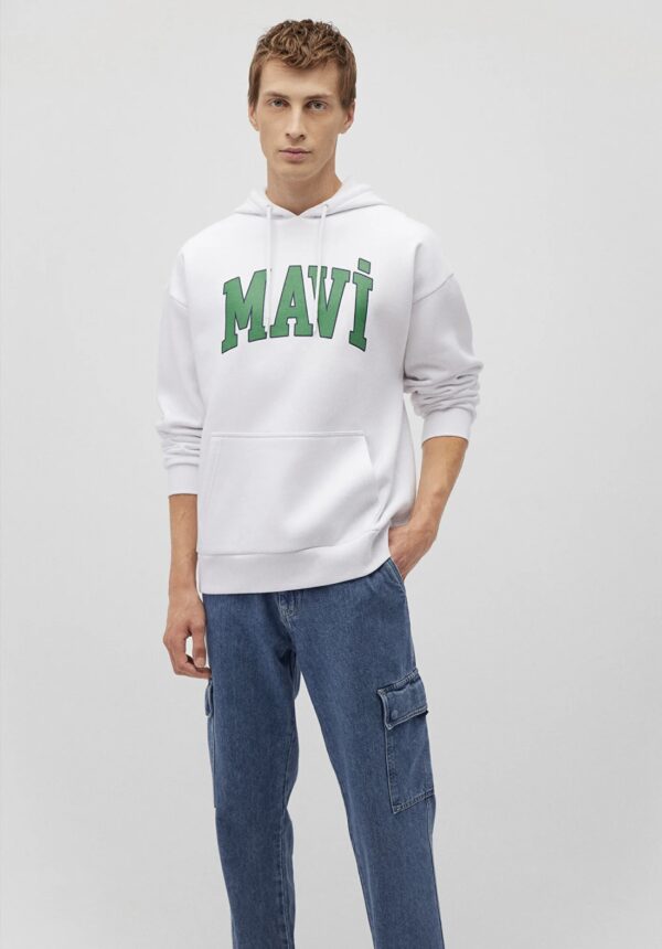 MAVI | Mavi Logo Baskılı Kapüşonlu Sweatshirt - Image 4