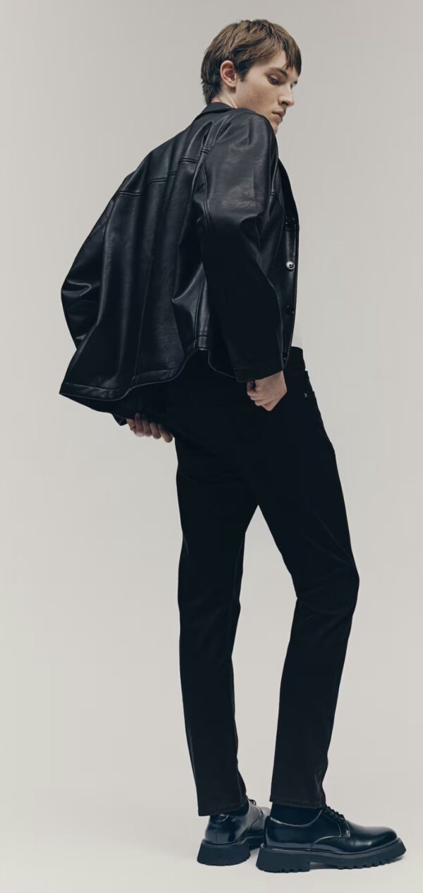 H&M Slim Fit Pamuklu Gabardin Pantolon - Image 4