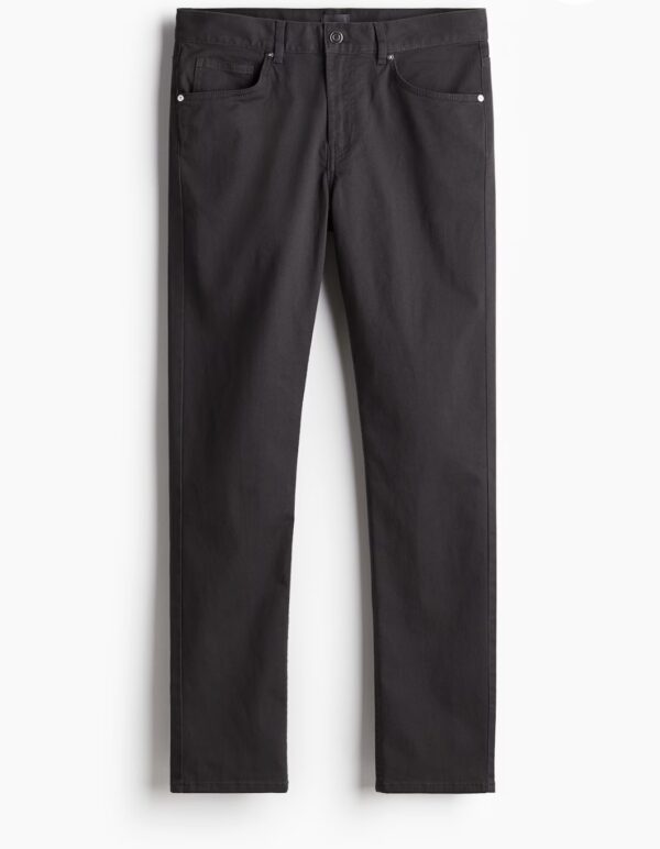 H&M Slim Fit Pamuklu Gabardin Pantolon - Image 8