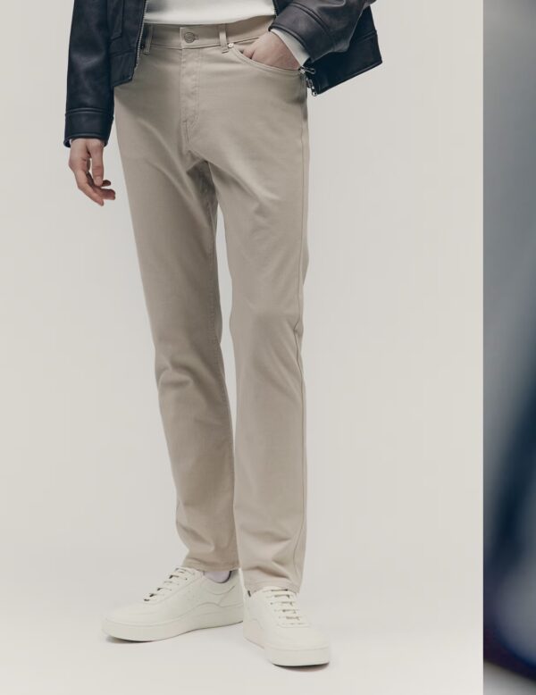 H&M Slim Fit Pamuklu Gabardin Pantolon - Image 12
