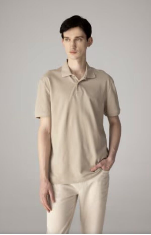 DEFACTO New Regular Fit Kısa Kollu Basic Düz Polo Tişört - Image 4