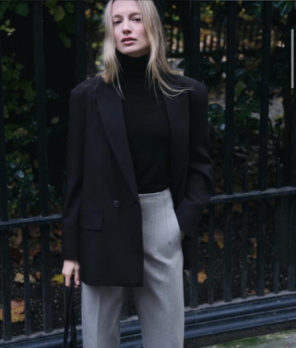 ZARA OVERSIZED DOUBLE-BREASTED BLAZER - Image 4