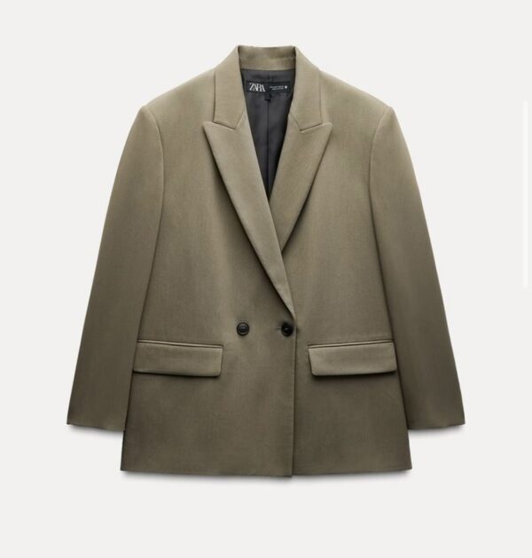 ZARA OVERSIZED DOUBLE-BREASTED BLAZER - Image 5