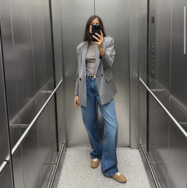ZARA OVERSIZED DOUBLE-BREASTED BLAZER - Image 10