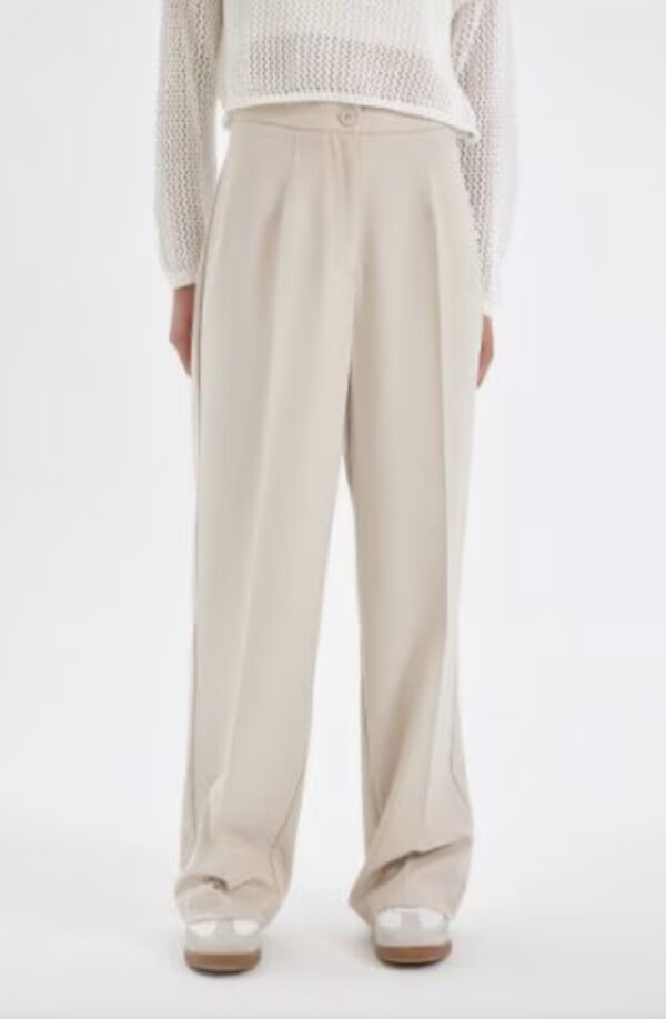 DEFACTO Standart Boy Pantolon Wide Leg Geniş Bol Paça Basic Düz Yüksek Bel - Image 4