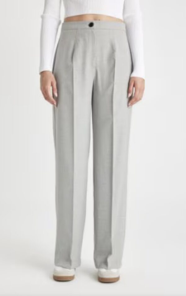 DEFACTO Standart Boy Pantolon Wide Leg Geniş Bol Paça Basic Düz Yüksek Bel - Image 10
