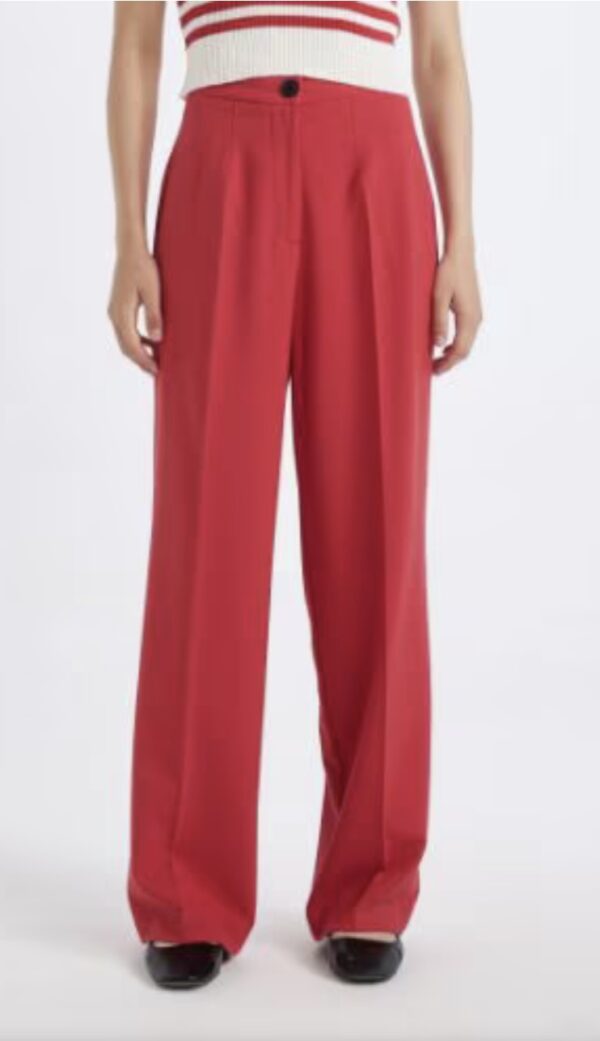 DEFACTO Standart Boy Pantolon Wide Leg Geniş Bol Paça Basic Düz Yüksek Bel - Image 12