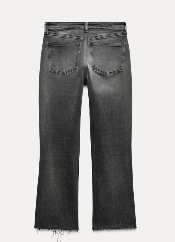 ZARA TRF CROPPED FLARE HIGH-WAIST JEANS - Image 3