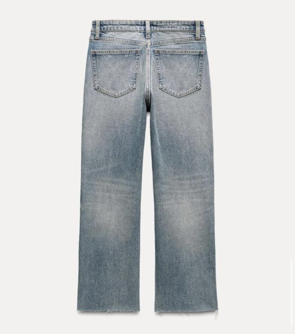 ZARA TRF CROPPED FLARE HIGH-WAIST JEANS - Image 9