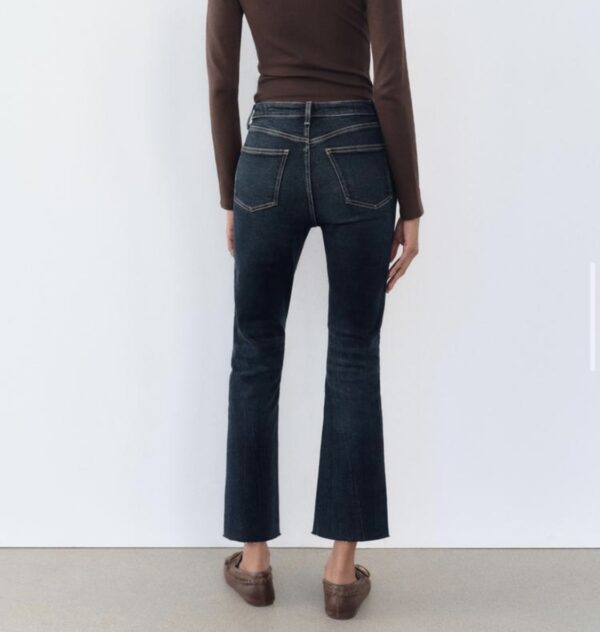 ZARA TRF CROPPED FLARE HIGH-WAIST JEANS - Image 11