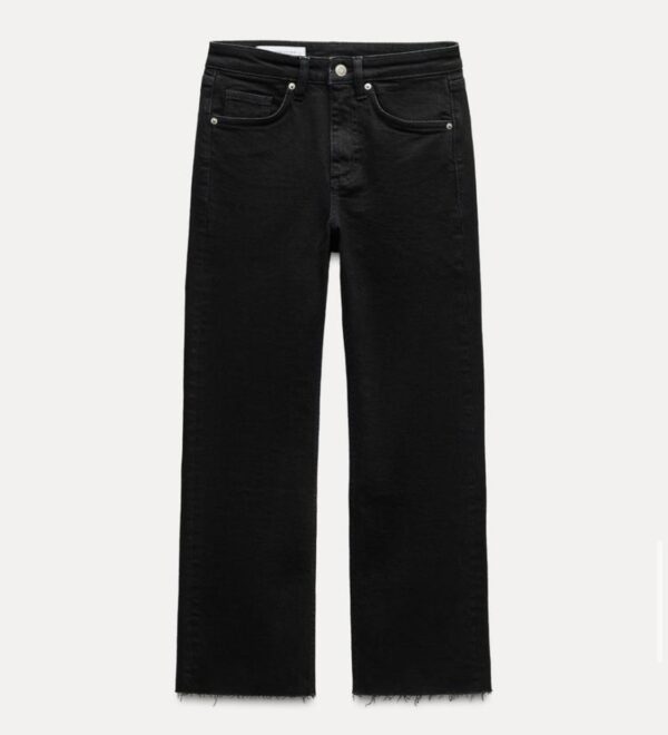 ZARA TRF CROPPED FLARE HIGH-WAIST JEANS - Image 20