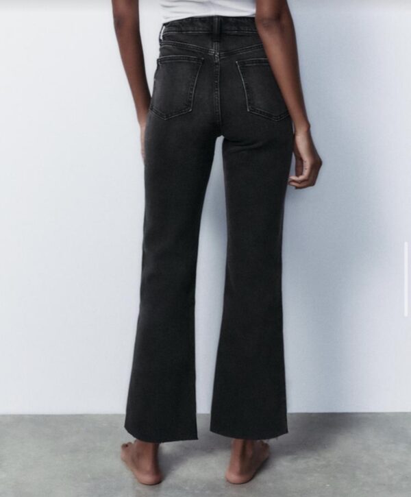 ZARA TRF CROPPED FLARE HIGH-WAIST JEANS - Image 27