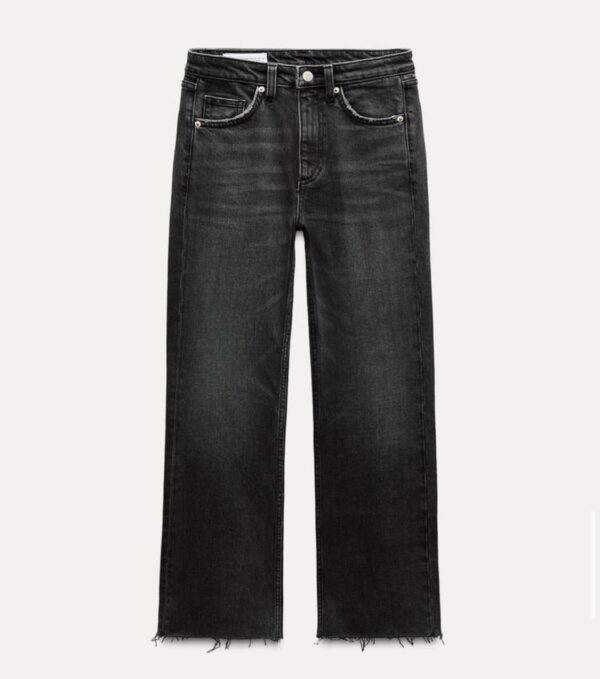ZARA TRF CROPPED FLARE HIGH-WAIST JEANS - Image 28