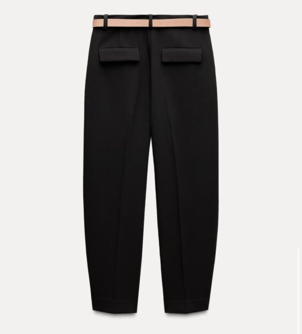 ZARA PLEATED TROUSERS WITH BELT - Image 5