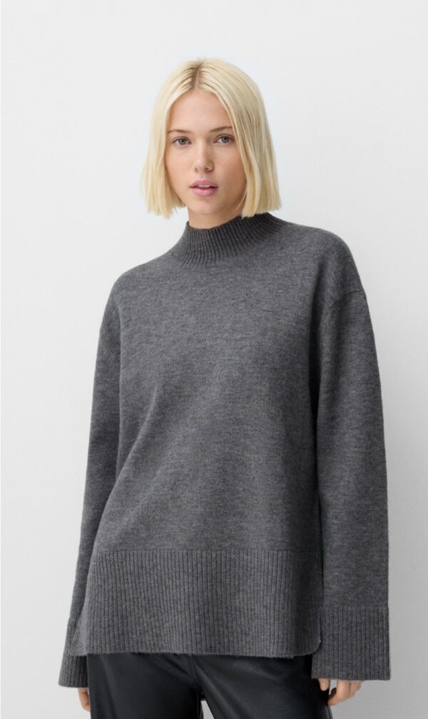 BERSHKA Dik yaka kazak - Image 2
