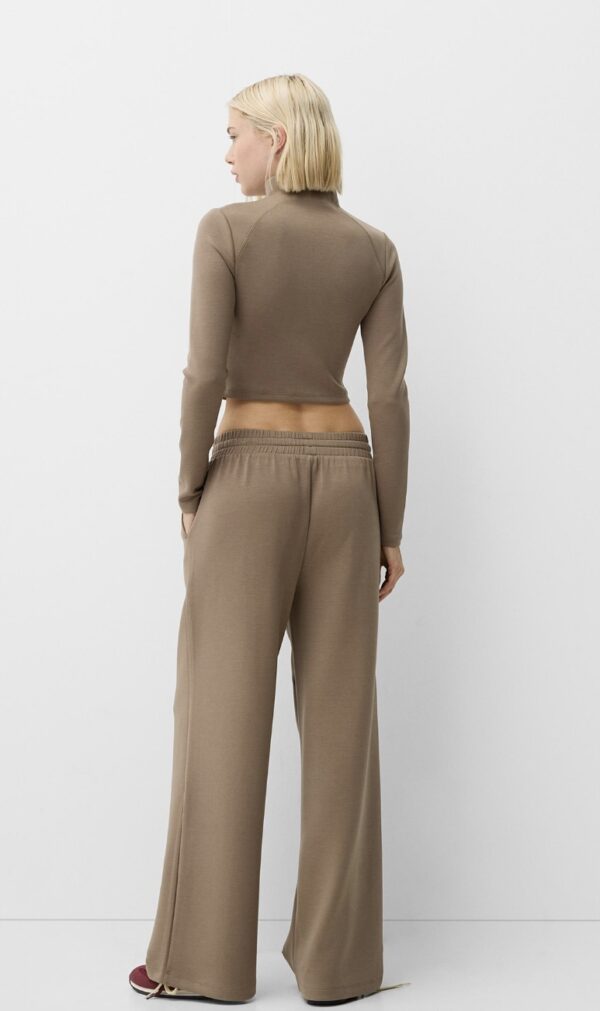 BERSHKA Fermuarl yumusak dokulu kazak - Image 9