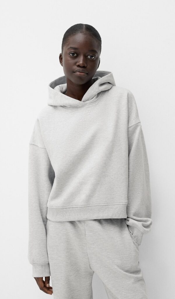 BERSHKA Pamuklu kapüsonlu - Image 8
