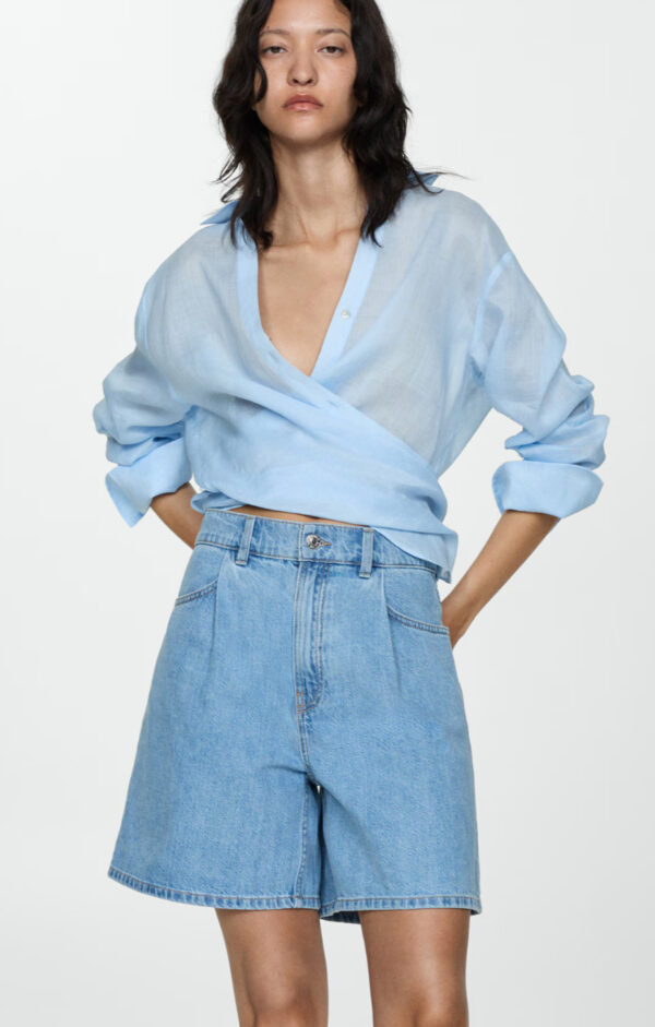 MANGO Pensli denim şort - Image 3
