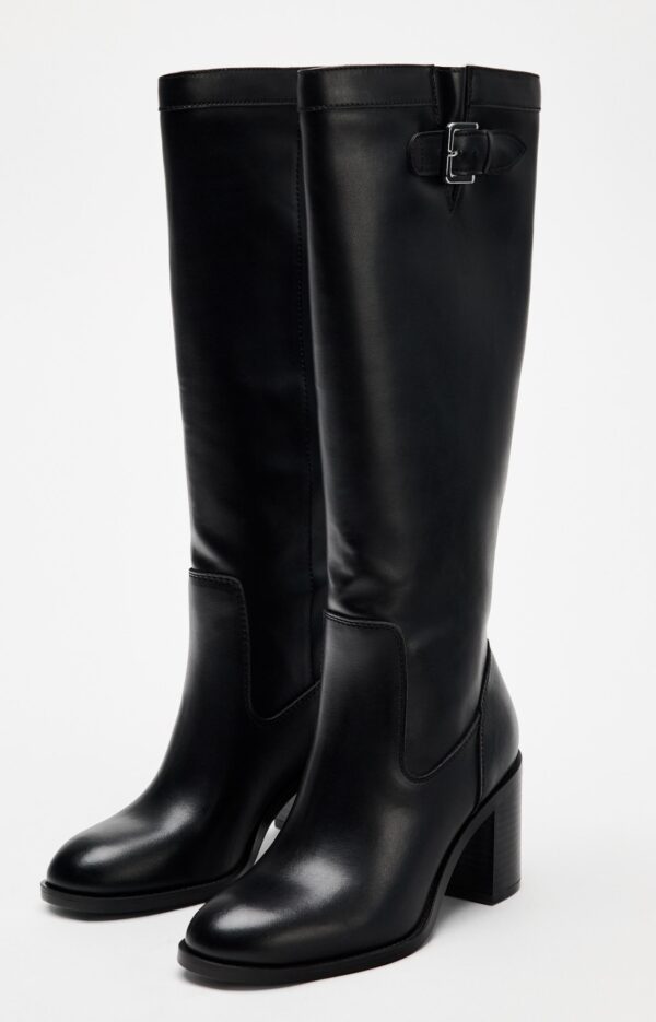 ZARA BUCKLE DETAIL HEEL BOOTS - Image 3