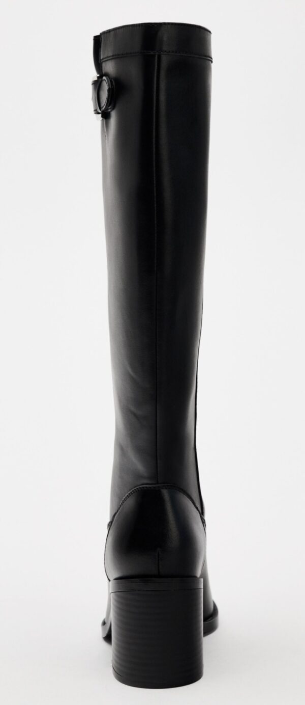 ZARA BUCKLE DETAIL HEEL BOOTS - Image 4