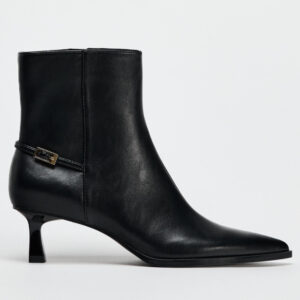 ZARA HIGH HEEL ANKLE BOOTS WITH BUCKLE