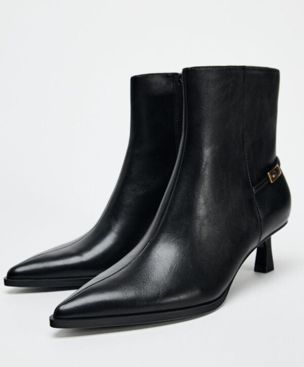 ZARA HIGH HEEL ANKLE BOOTS WITH BUCKLE - Image 3