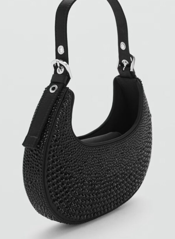 MANGO Kristal detaylı omuz çantası - Image 3