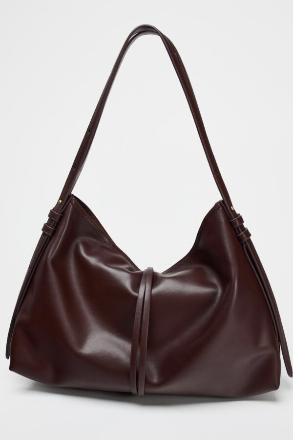 ZARA METAL DETAIL BUCKET SHOULDER BAG - Image 4