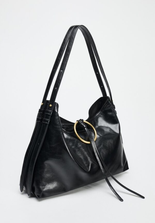 ZARA METAL DETAIL BUCKET SHOULDER BAG - Image 7