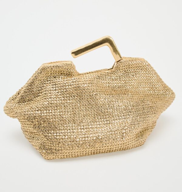 ZARA CLUTCH BAG WITH METAL HANDLE - Image 6
