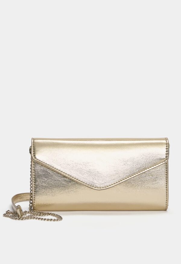 PULL&BEAR Metalik clutch omuz çantası