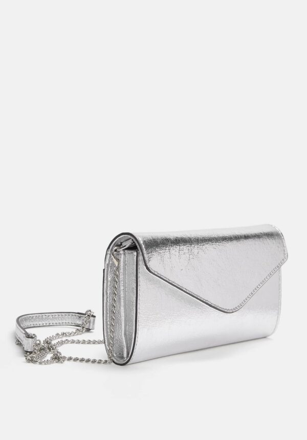 PULL&BEAR Metalik clutch omuz çantası - Image 9