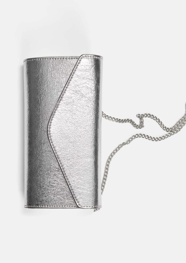 PULL&BEAR Metalik clutch omuz çantası - Image 10
