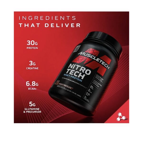MUSCLETECH Nitro-Tech Whey Protein 1814 Gr ÇİKOLATA AROMALI - Image 3