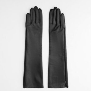 ZARA 100% LEATHER LONG GLOVES