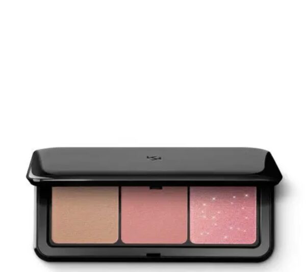 KIKO MULTI FINISH TRIO BLUSH & BRONZER PALETTE