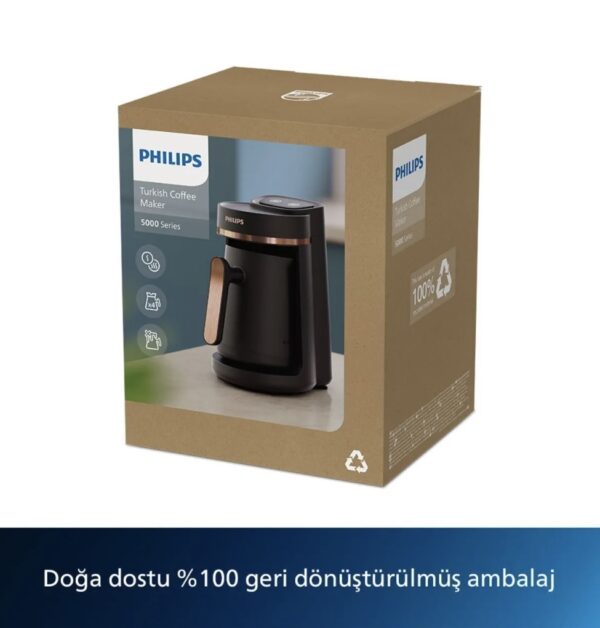 PHILIPS Türk Kahvesi Makinesi, 4 Kişilik, Közde Pişirme Özelliği, HDA150/60 - Image 4